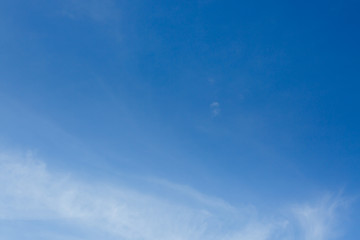 clear blue sky with cloud