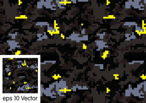 Digital Camouflage pattern vector


