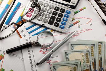 Business Objects in the office on the table