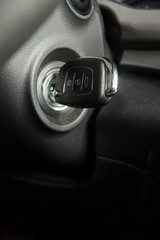 Close up of car key