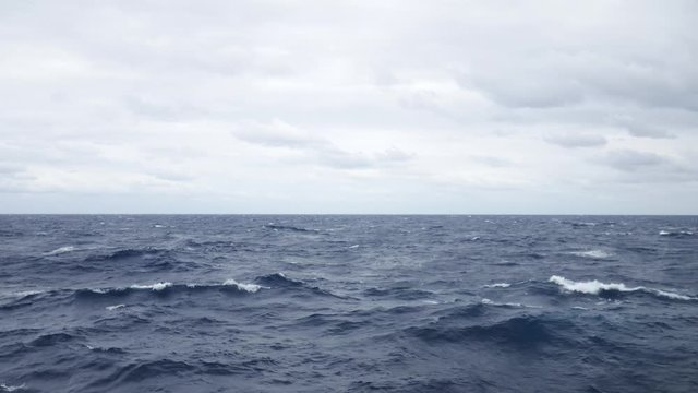 High wave and rough sea at offshore location
