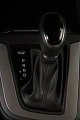 Close up of car gear stick