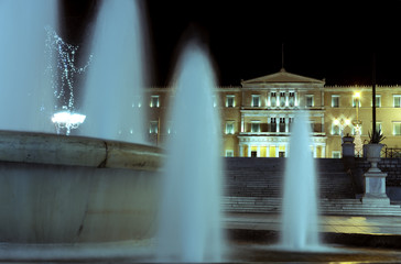 Athens in winter,New Year in Athens, Greece, Balkans,Europe