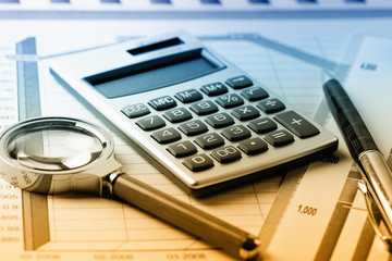 Business Objects in the office on the table