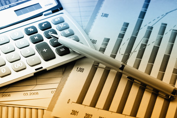 Business Objects in the office on the table