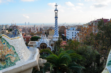 Fototapeta premium Park Guell in Barcelona