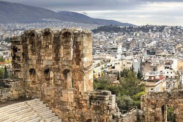 Naklejka premium Aerial view of Athens