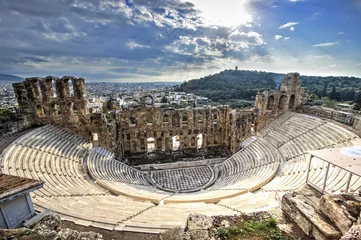 Fotobehang Odeon Theater in Athene, Griekenland © catalinlazar
