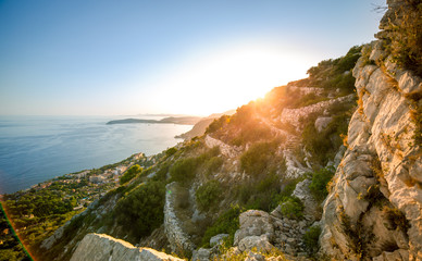 sunset on top of Monaco