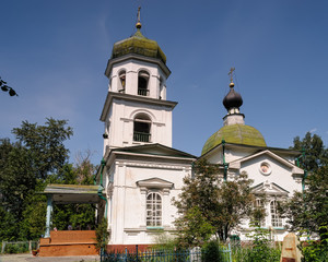 Fototapeta na wymiar Tyumen, Russia - June 22, 2013: Church of Three Prelates Universal