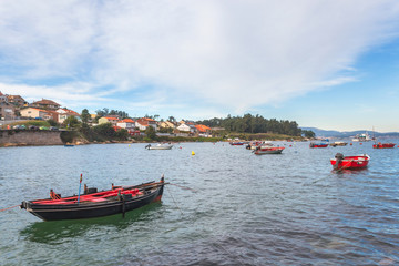 Anchored boats and Rubas neighborhood