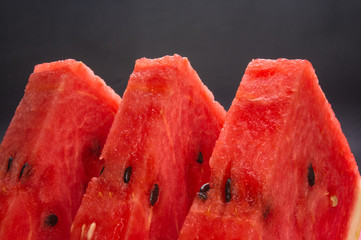 Fresh sliced watermelon