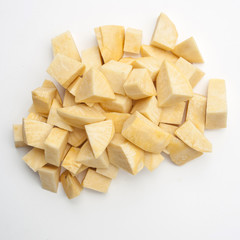 Cubed rutabaga
