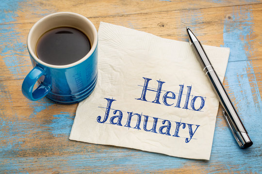 Hello January on napkjn