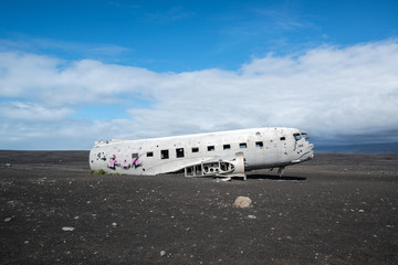 DC 3 Plane that crash landed in Iceland 