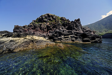 Insel Salina im Liparischen Meer