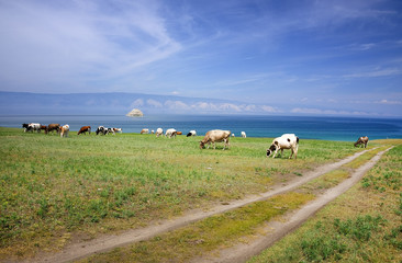 Olkhon Island on Baikal Lake, Russian Federation