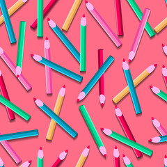 Pattern color pencils.