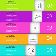 Template infographics Rectangle