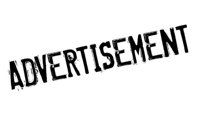 Advertisement rubber stamp
