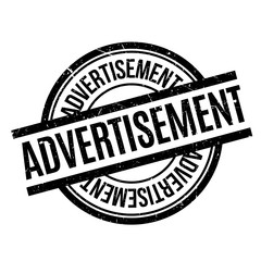 Advertisement rubber stamp