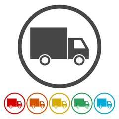 Truck Icon Vector, Simple truck icon 