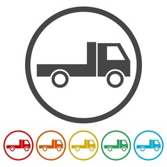 Truck Icon Vector, Simple truck icon 