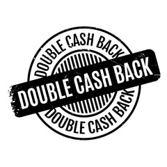 Double Cash Back rubber stamp