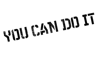 You Can Do It rubber stamp