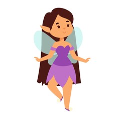 Fairies cartoon character vector.