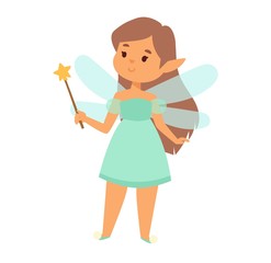 Fototapeta premium Fairies cartoon character vector.