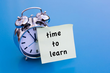 alarm clock and TimeTo Learn on sticker