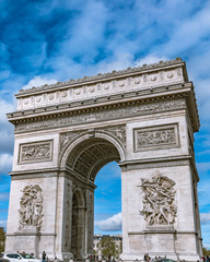 Fototapeta na wymiar Arc de Triomphe, Champs-Elysees - Paris , France