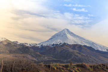Fototapeta premium Volcano Lanin, Patagonia, Neuquen, Argentina