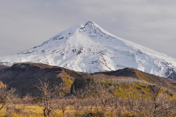 Fototapeta premium Volcano Lanin, Patagonia, Neuquen, Argentina