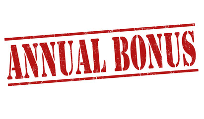 Annual bonus sign or stamp