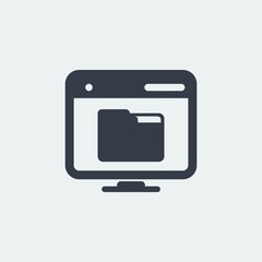 website seo flat design icon button