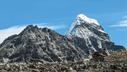 Photo sur Plexiglas Cho Oyu View of the Chola peak (6069 m) in the area of Cho Oyu - Gokyo region, Nepal, Himalayas