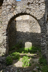 Fototapeta na wymiar Ruins of the Nevitsky castl.