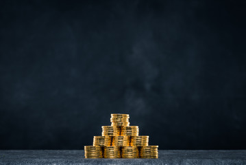 大量のコイン,お金