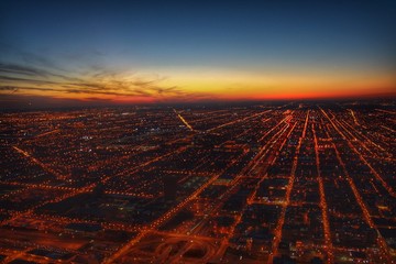 Sunset over Chicago - 131901788