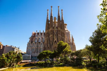 Cercles muraux Barcelona Sagrada Familia à Barcelone