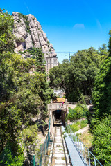 Fototapeta premium Montserrat funicular railway