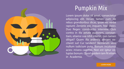 Pumpkin Mix Conceptual Banner