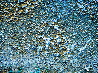 Grunge blue wall background or texture