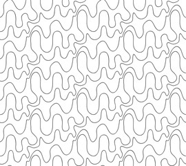 Vector floral background of drawn lines