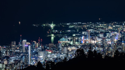 神戸の夜景　近未来風