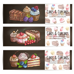 Cupcakes, cakes pastries desserts poster