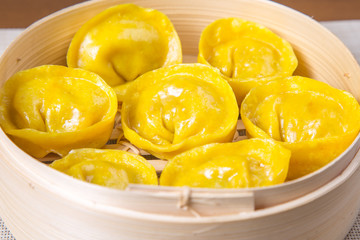 Steamed dumplings ( mandu ) - Korean food