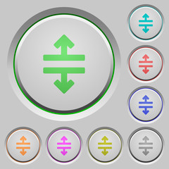 Horizontal split push buttons